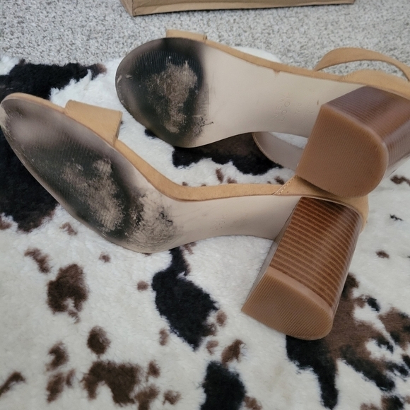 ASOS New Look Suede Tassel Block Heeled Sandals 9 - Picture 5 of 11